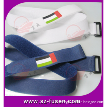 Custom Durable Velcro Strap with Plastic Buckle